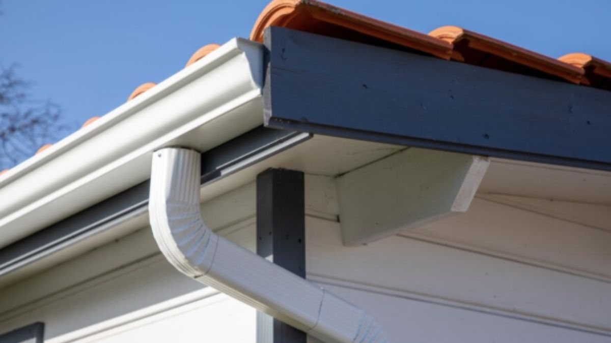 Exterior Gutter of a Home