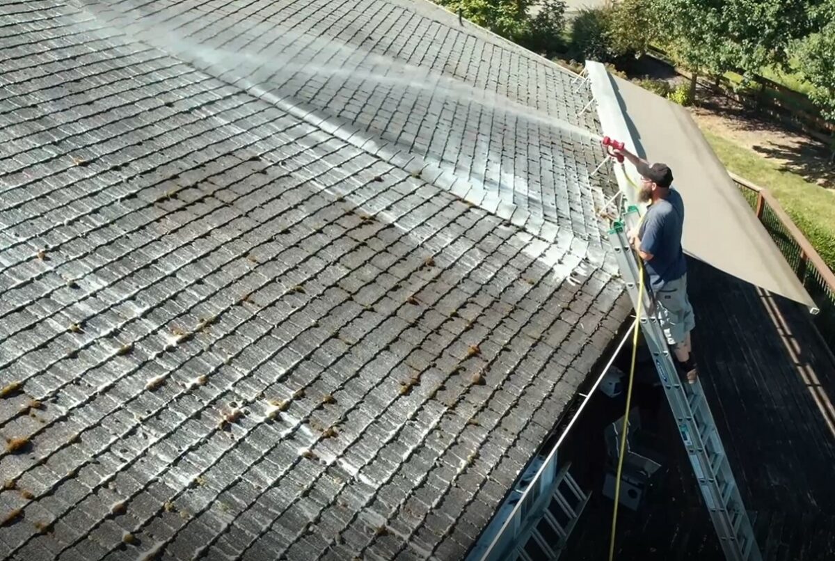 roof washing services